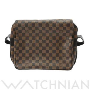 Louis Vuitton Damier Naviglio Brown Canvas Shoulder Bag